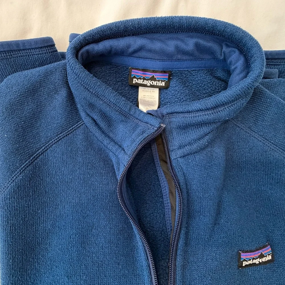 Patagonia Men’s Blue Zip Up Sweater, Large, Great condition - Picture 3 of 7